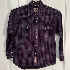 Rafter C Pearl Snap Shirt Youth Medium